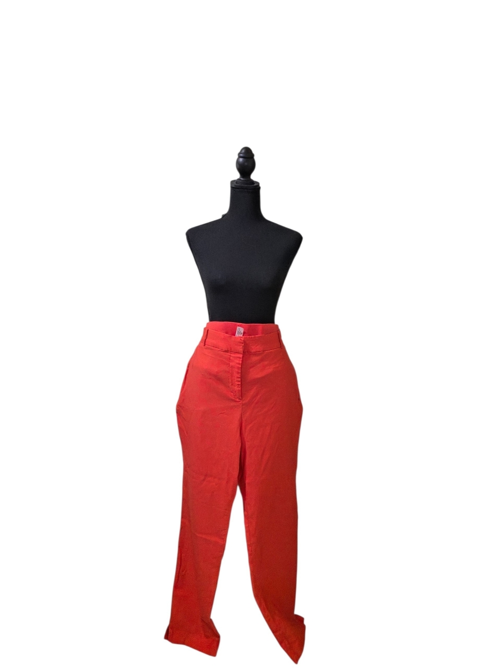 d. jeans Red High-Waist Straight-Leg Pants